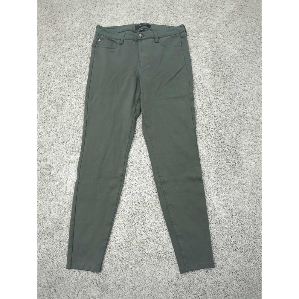 Liverpool Pants Womens 8/29 Green Skinny Mid Rise‎ Stretch